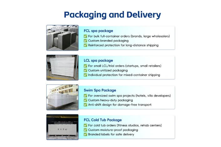 Outdoor spa packaging Outdoor spa packaging